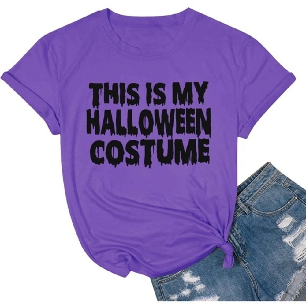 YZMI || NWOT “ This is my Halloween Costume” Tee (M)
